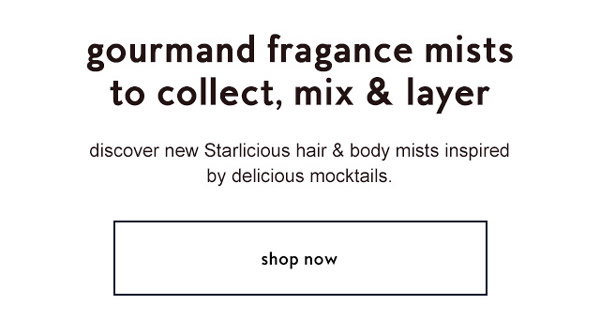 gourmand fragance mists