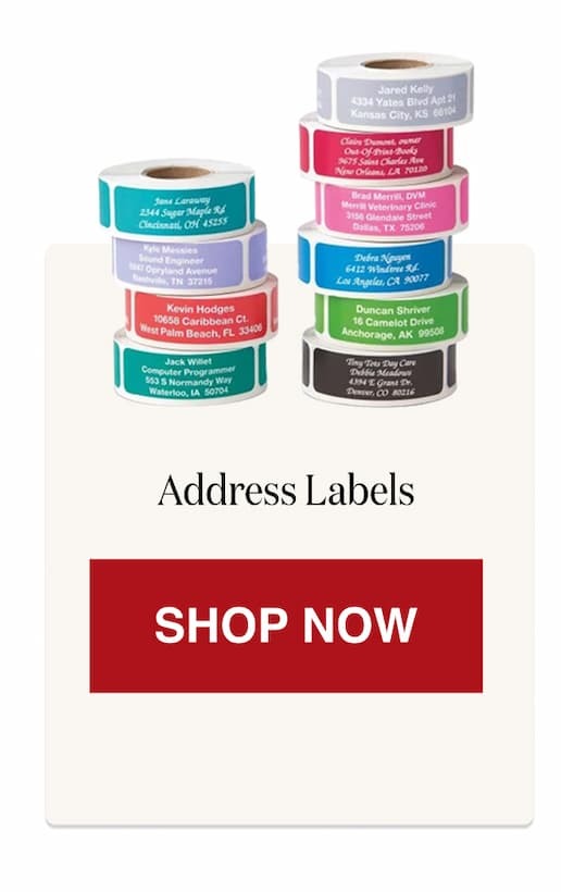 Address Labels [Click here to Shop Now]