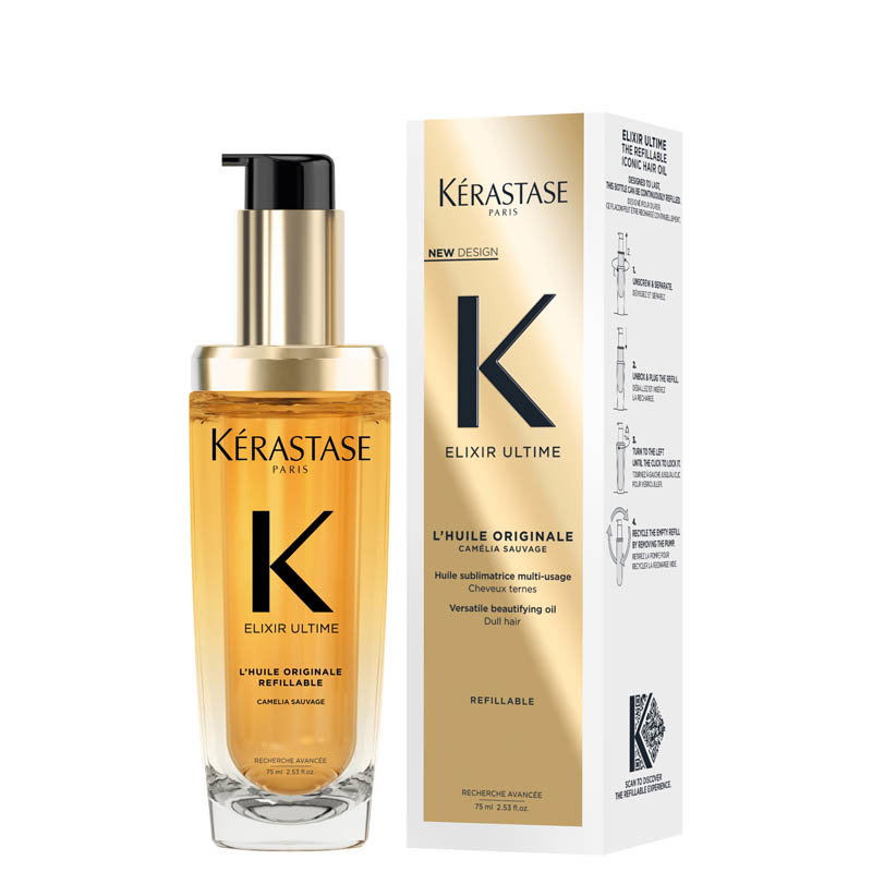 Image of Kérastase Elixir Ultime L'Huile Originale Hair Oil Refillable 75ml