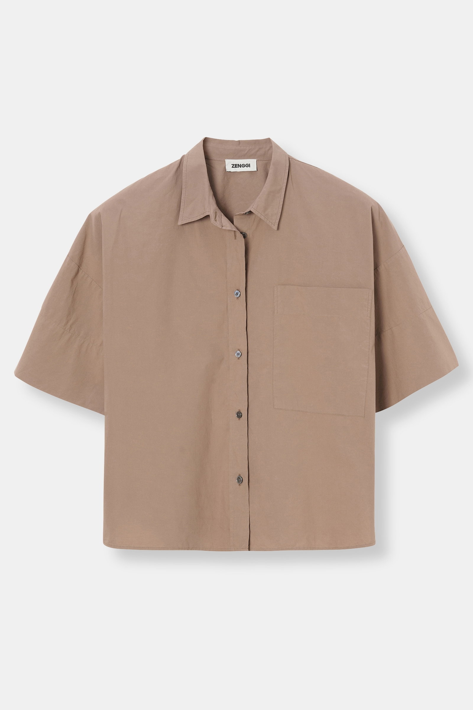 COTTON POPLIN BOXY SHIRT