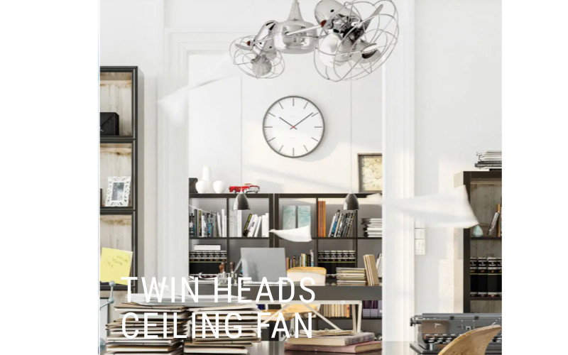 twin head ceiling fan