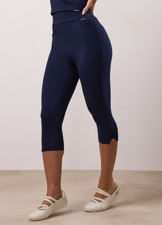 Gym King 365 Jersey Capri Legging - Obsidian