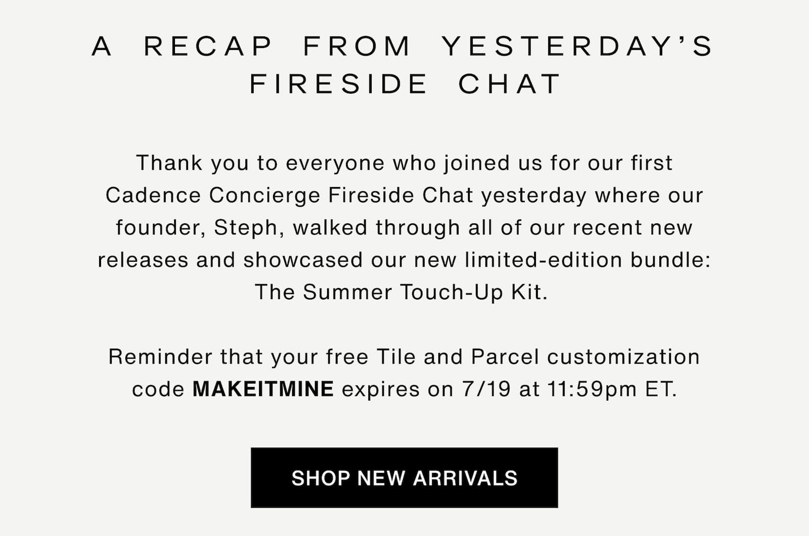 Shop new arrivals at keep your cadence now
