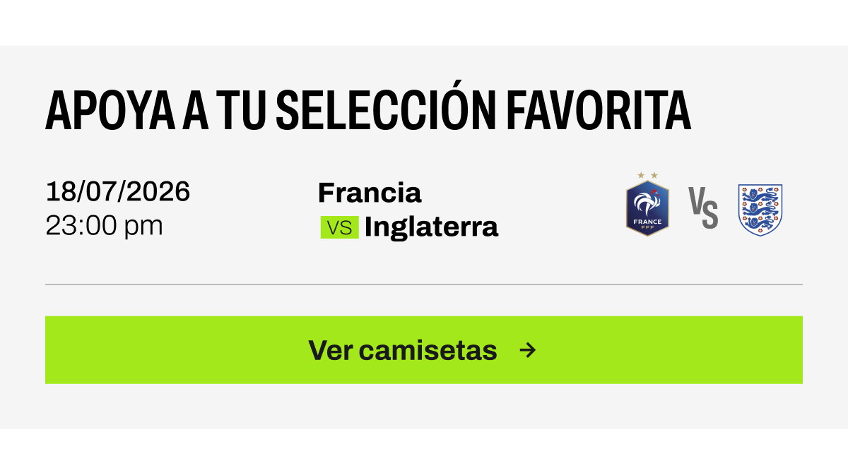 Banner apoya a tu selección favorita botón ver camisetas