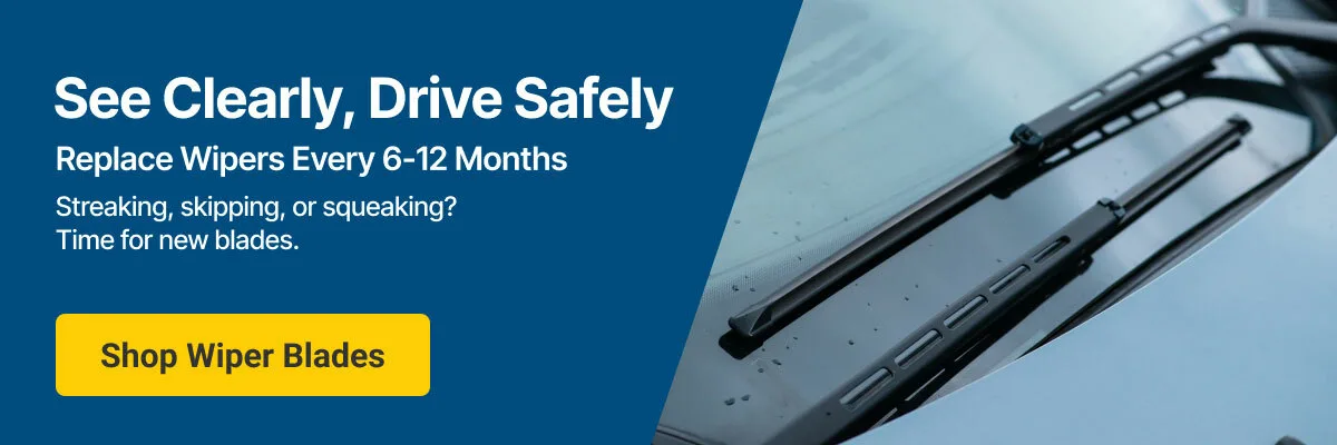 Maintenance Checklist (Wiper Blades): Streaking, skipping, or squeaking? Time for new blades.