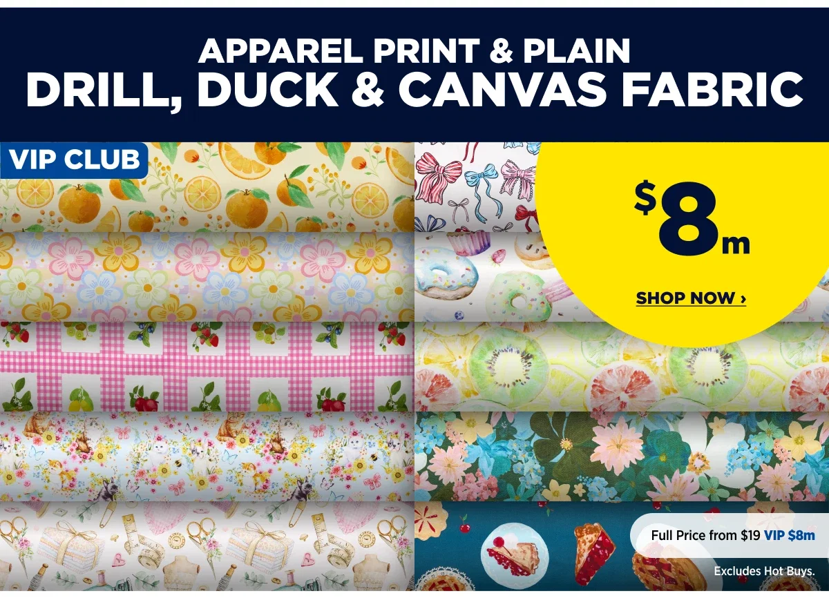 APPAREL PRINT & PLAIN DRILL, DUCK & CANVAS FABRIC