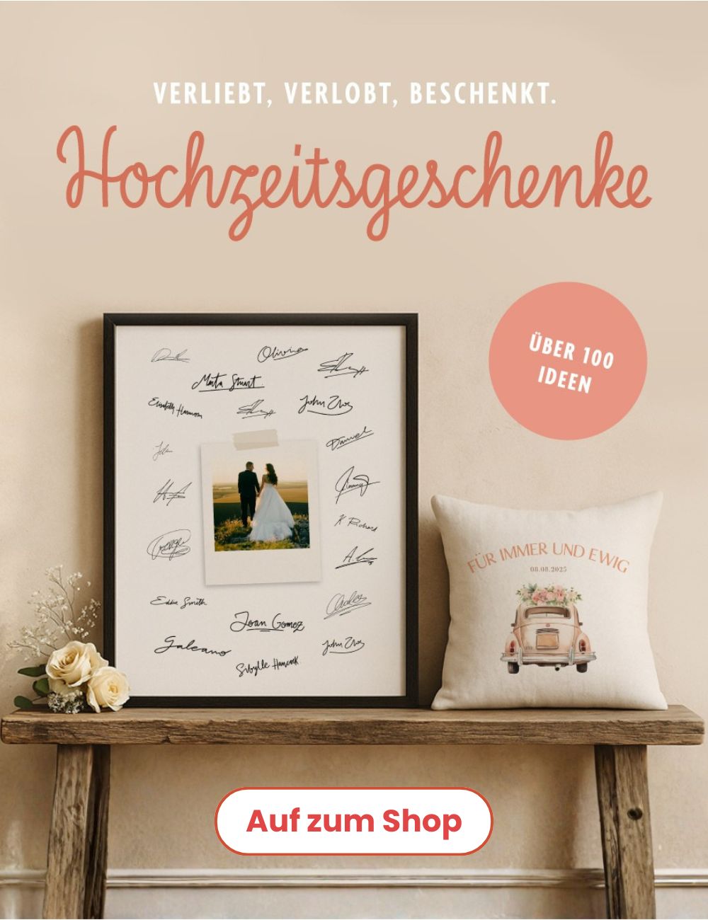 Personalisierte Hochzeitsgeschenke Kollektion