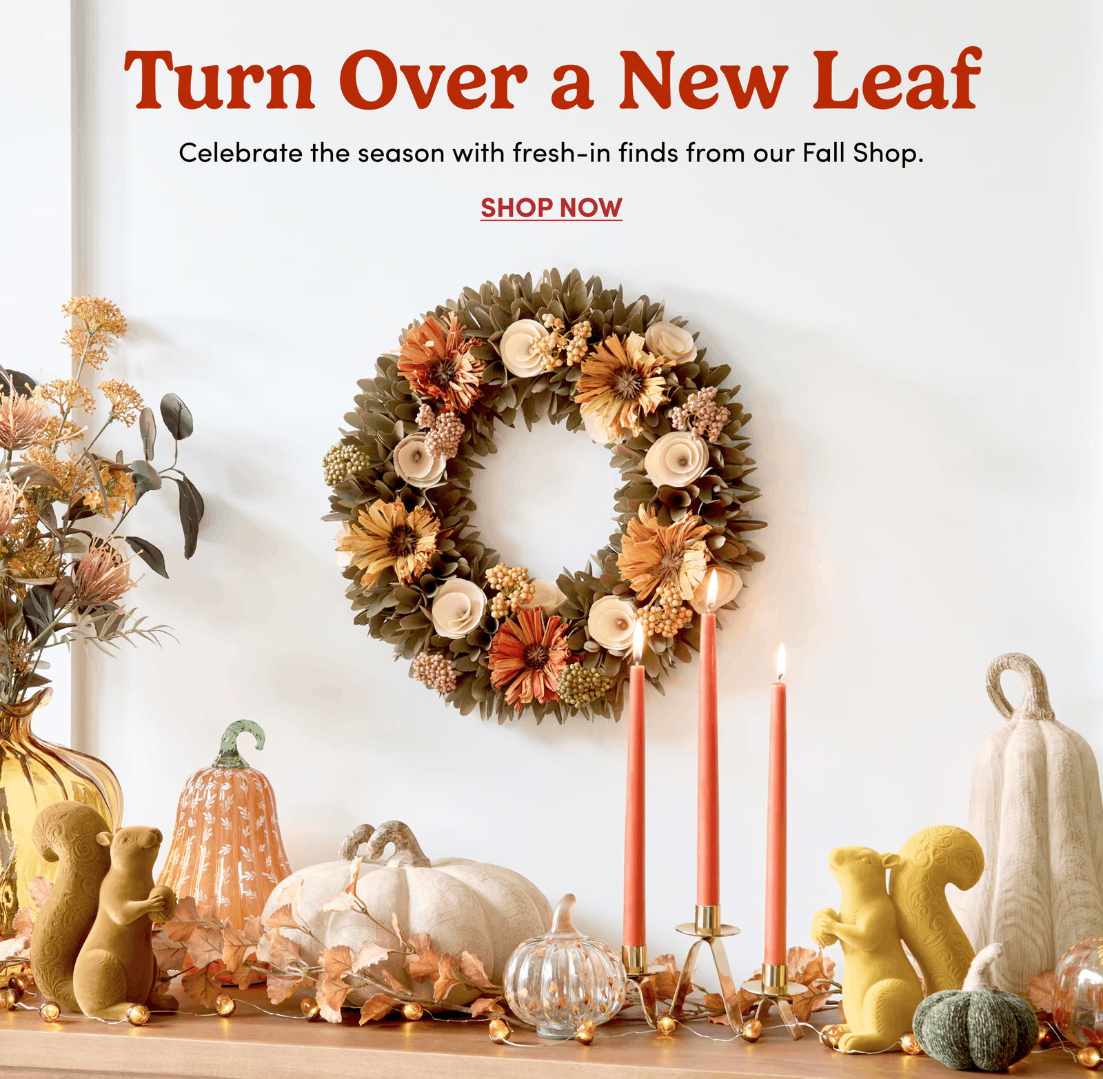 Turn Over a New Leaf | Celebrate the season with fresh-in finds from our Fall Shop. | Shop Now