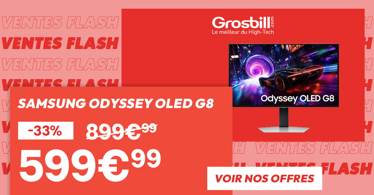 Samsumg Odyssey OLED G8 - 599€99 - Voir nos offres
