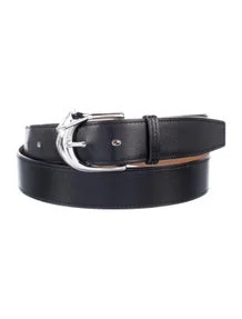 32 mm Box Leather Belt Strap Belt