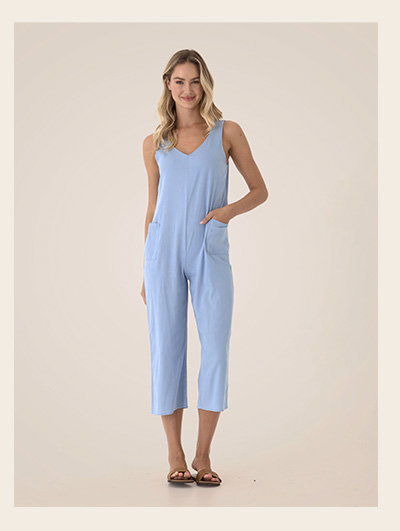 Rainey Stretch Chambray Jumpsuit
