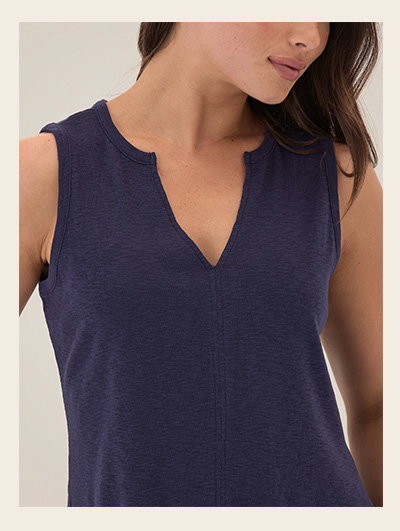 Rachel Textured Slub Jersey Tank