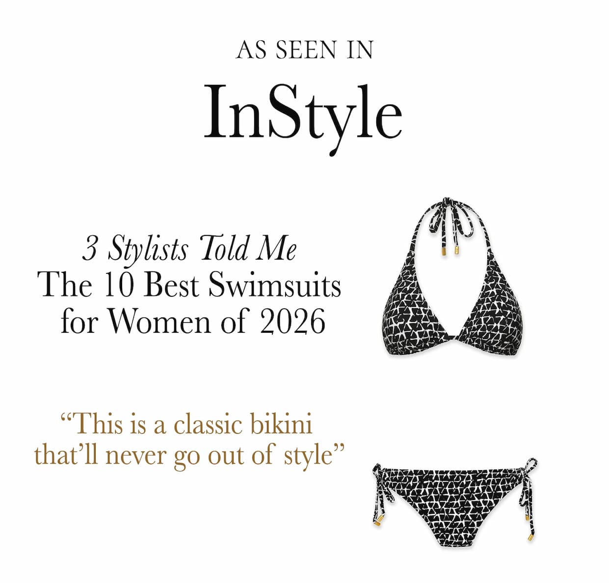 Our Plunge Front Tie One-Piece in Ginger Navy was featured in Town & Country’s Weekly Covet — a festive favorite for Fourth of July plans and beyond.