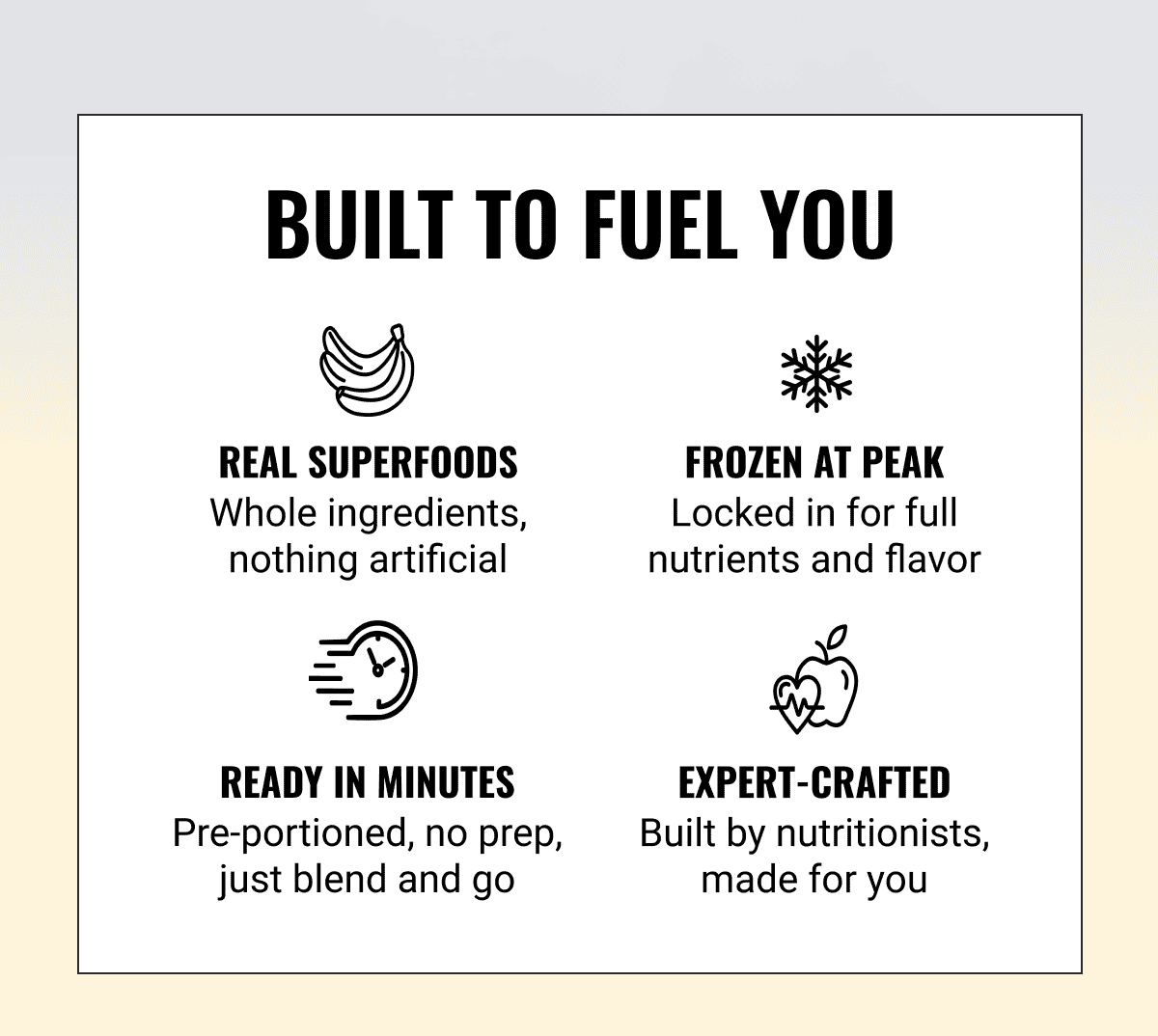 Built to fuel you 