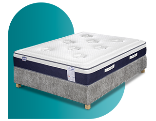 Matelas hybride 140x190 cm avec latex ROSEE NOCTURNE ép.27 cm