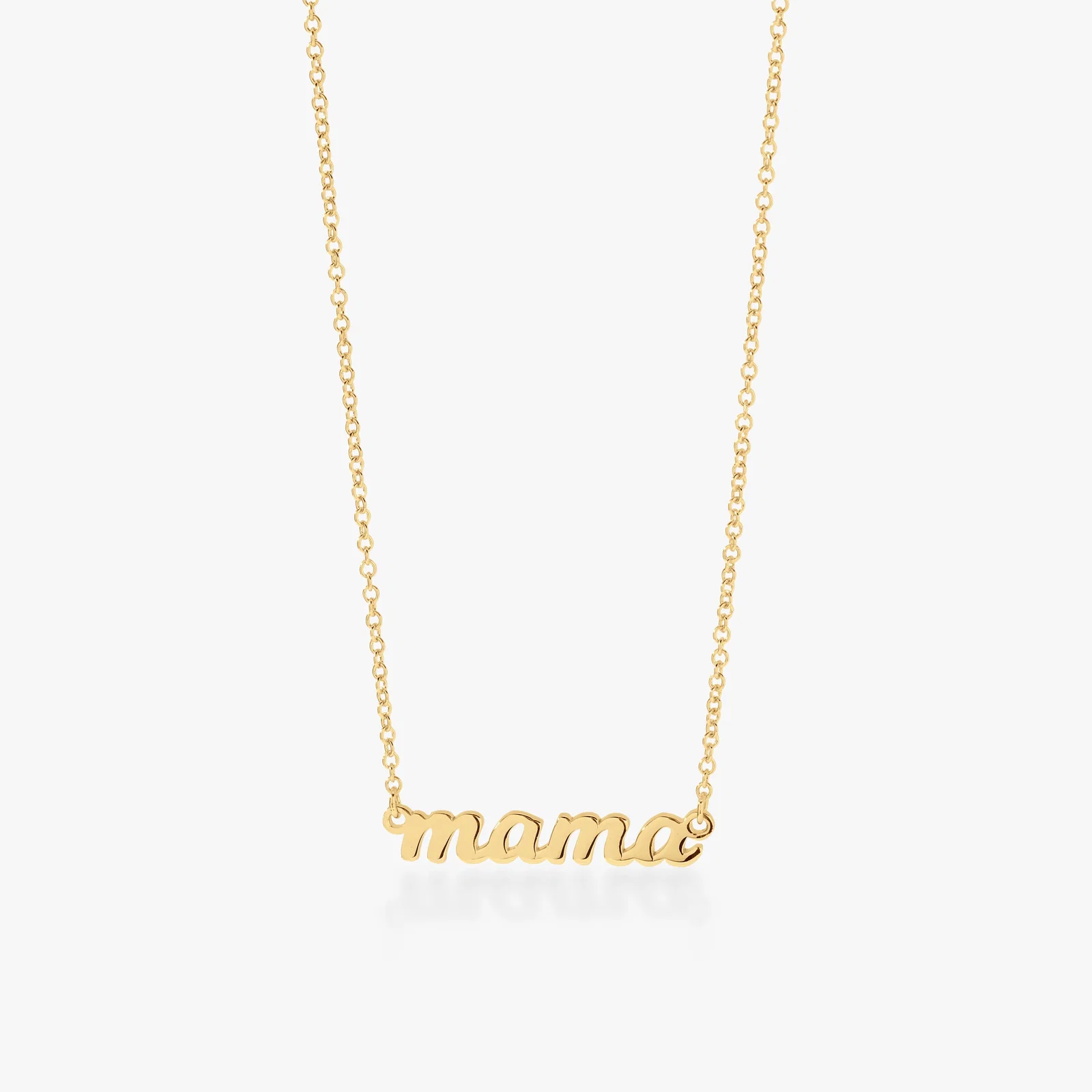 Image of Script Mama Nameplate Necklace Gift