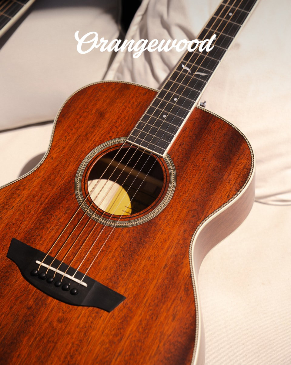 Orangewood logo | ava mahogany guitar