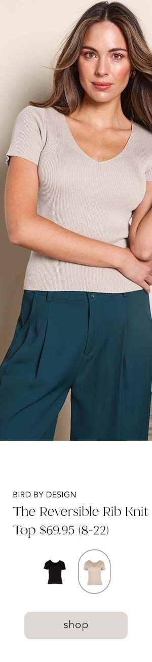 the reversible rib knit top biscotti