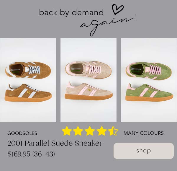 goodsole 2001 parallel suede sneakers