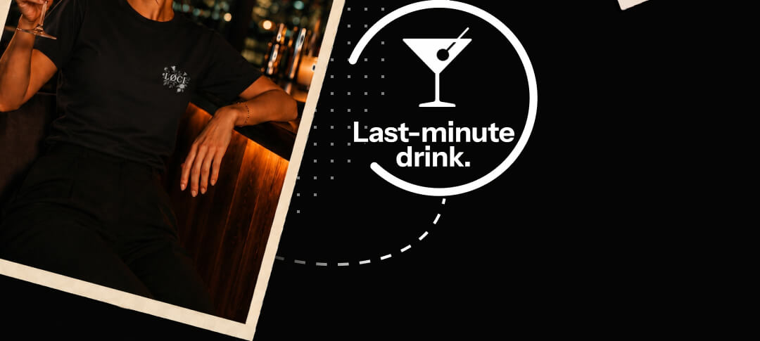 Last-minute drink.