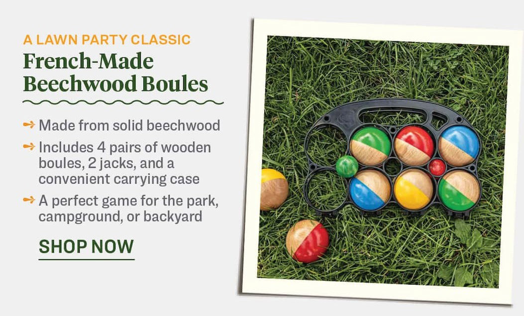 Beechwood Boules Set Made in France