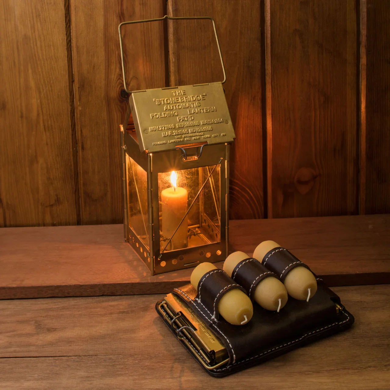 Image of Stonebridge Brass Lantern Complete Set