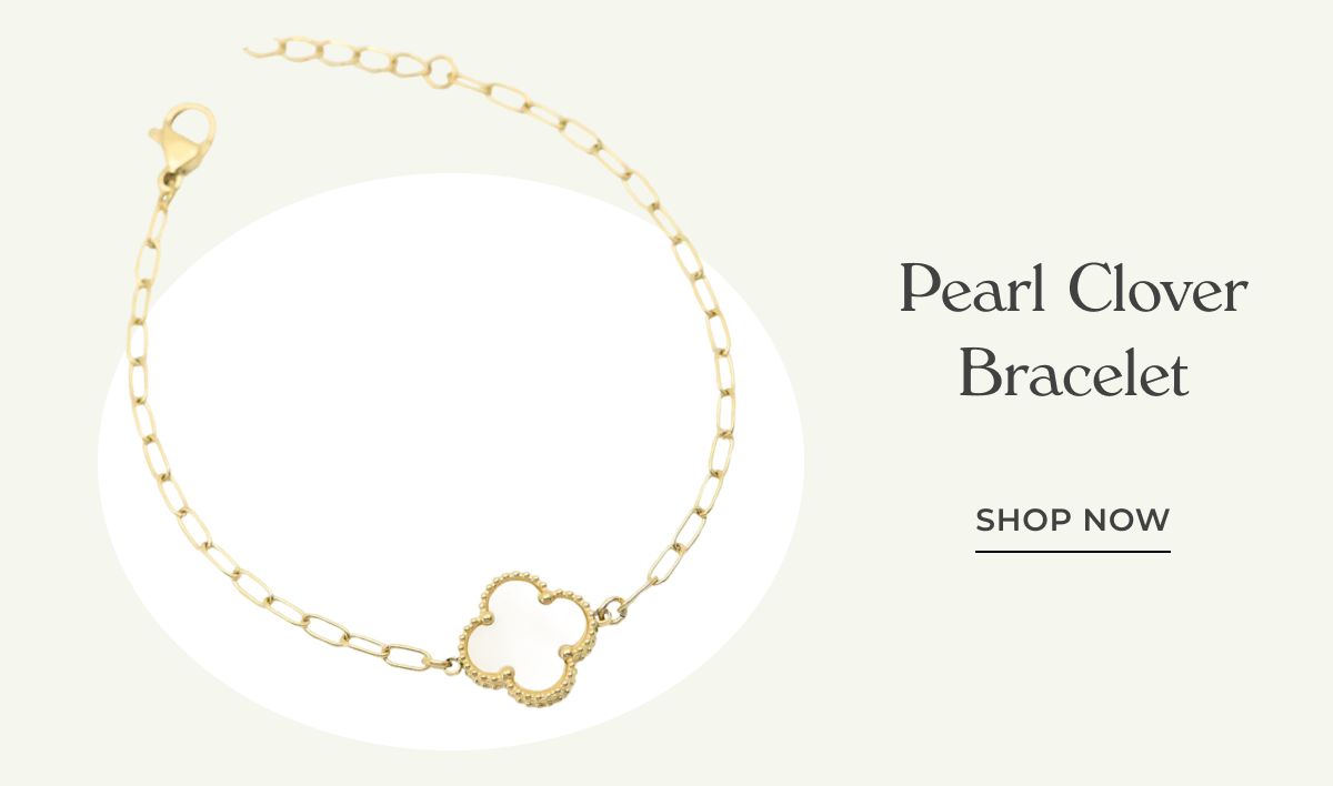 Pearl clover bracelet
