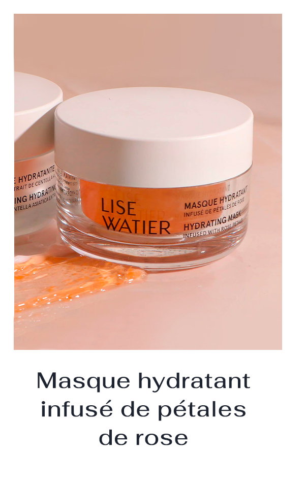 Masque hydratant infusé de pétales de rose