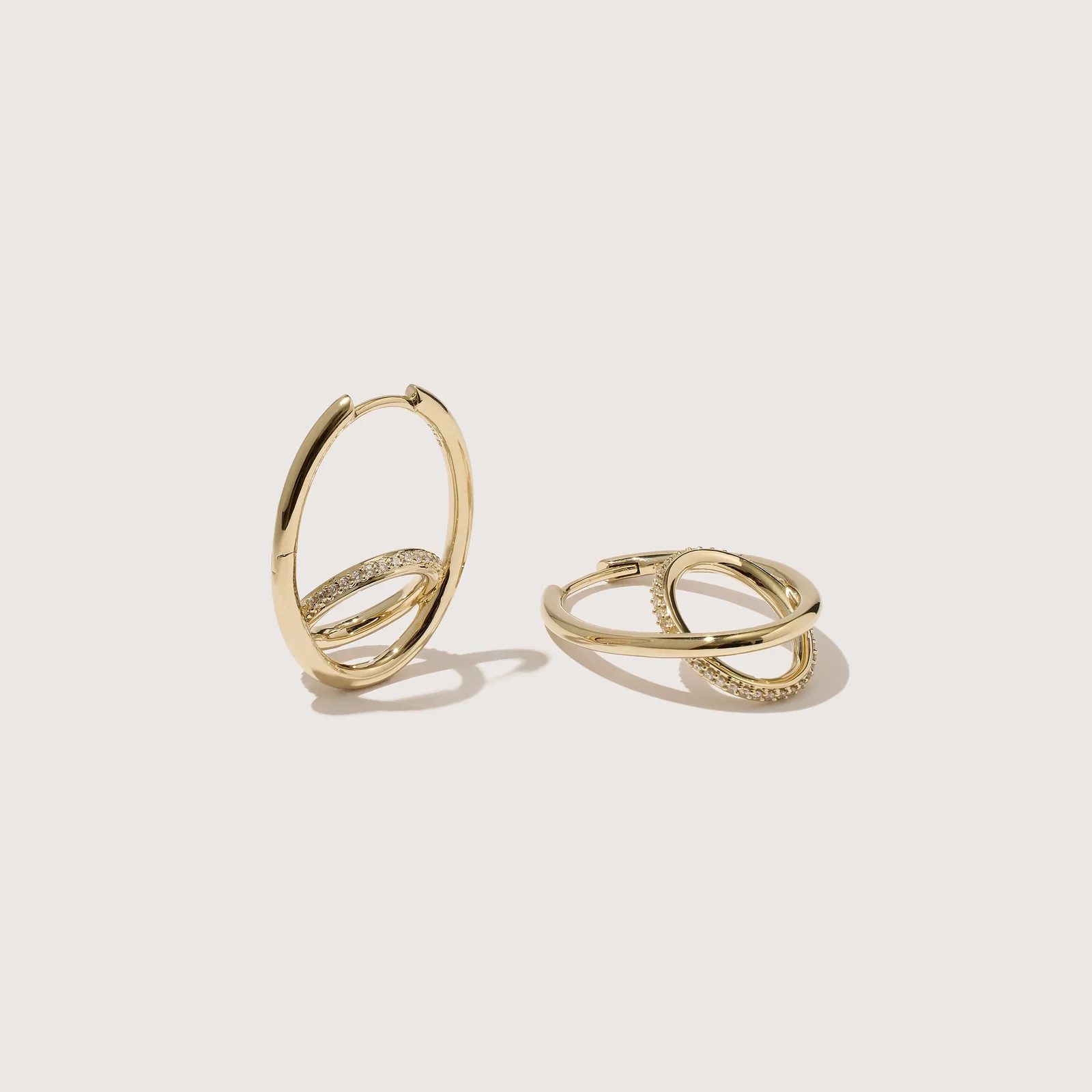 Image of Pavé Spiralis Earrings