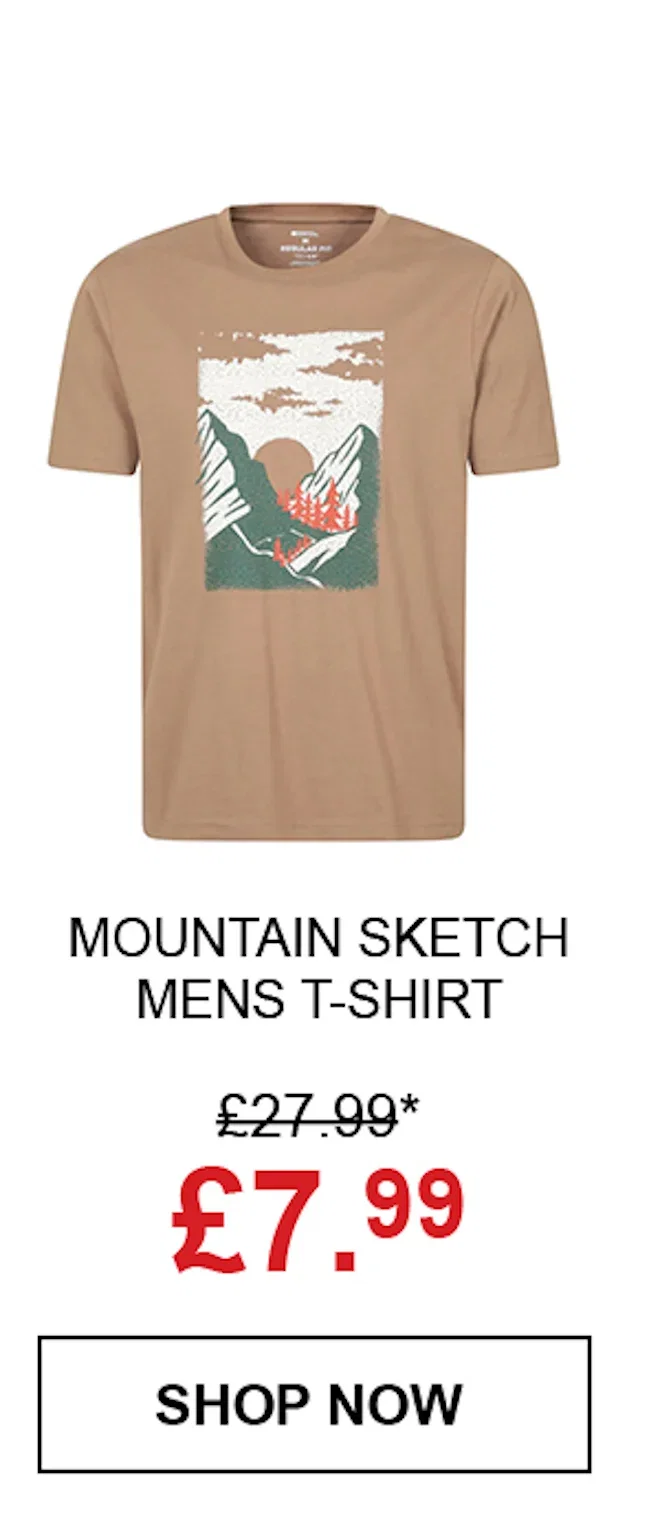Mountain Sketch Mens T-Shirt