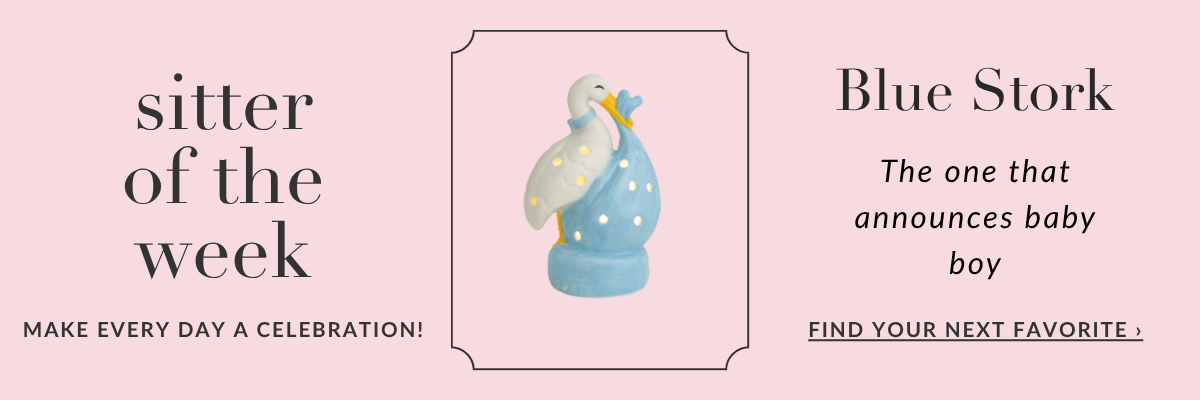 Blue Stork Light-Up Sitter