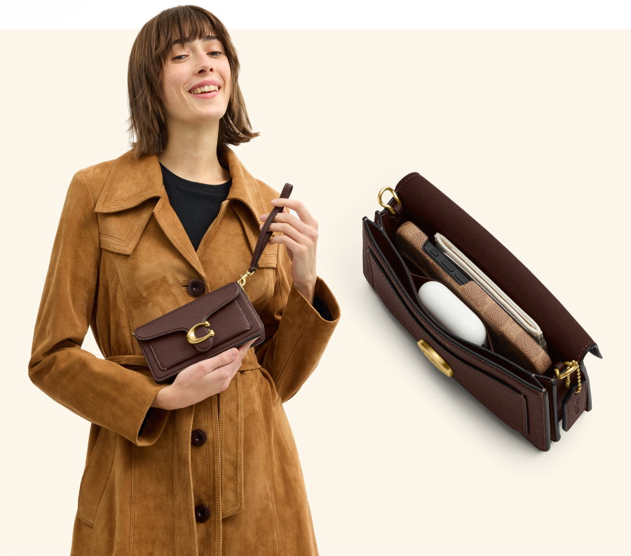 Tabby Chain Crossbody Bag 19 Brass/Maple