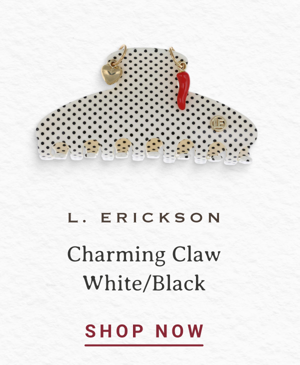 L. Erickson Charming Claw White/Black | SHOP NOW