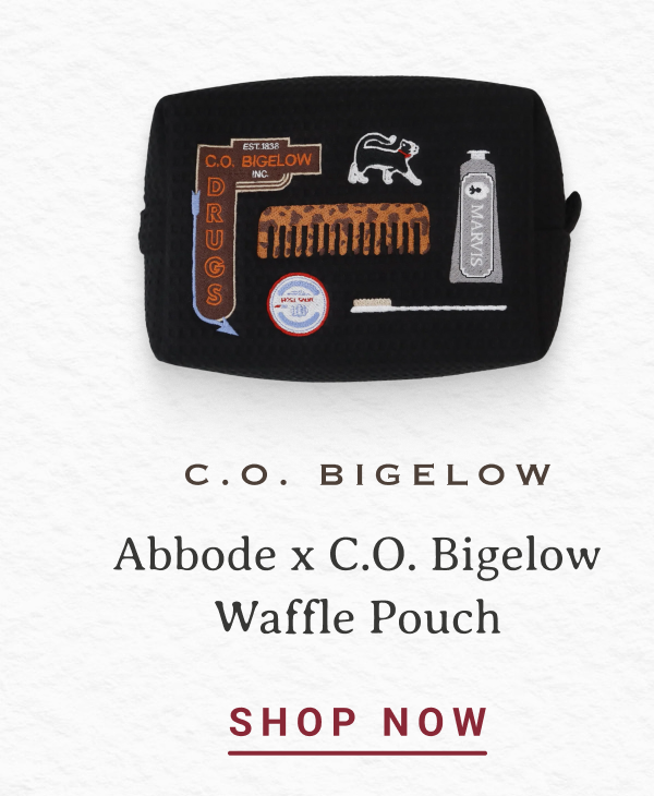 C.O. Bigelow Abbode x C.O. Bigelow Waffle Pouch | SHOP NOW