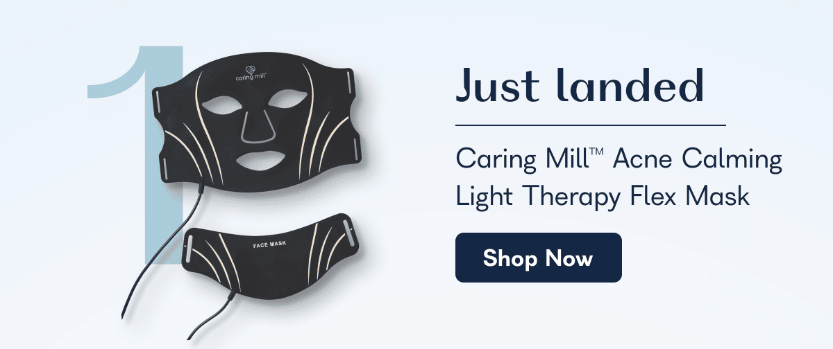 Just landed Caring Mill™ Acne Calming Light Therapy Flex Mask Shop Now