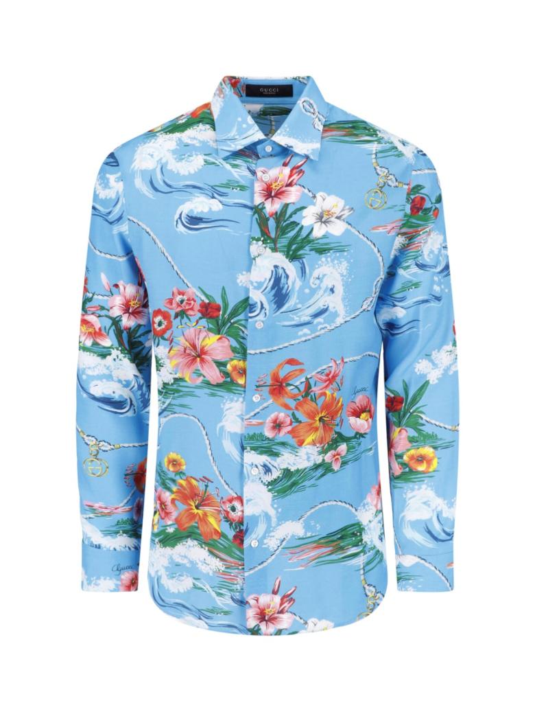 Gucci - Camicia stampata in viscosa
