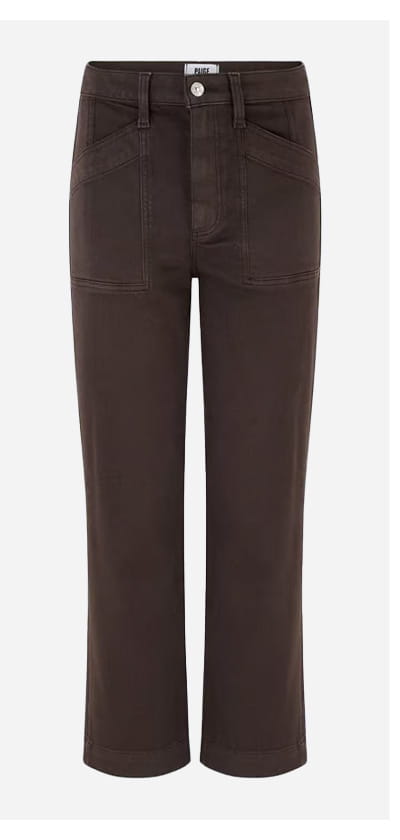 Quincy Ankle Straight Trouser In Rich Chocolate