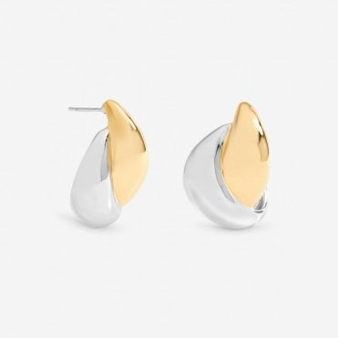 Jon Richard Two Tone Statement Earrings
