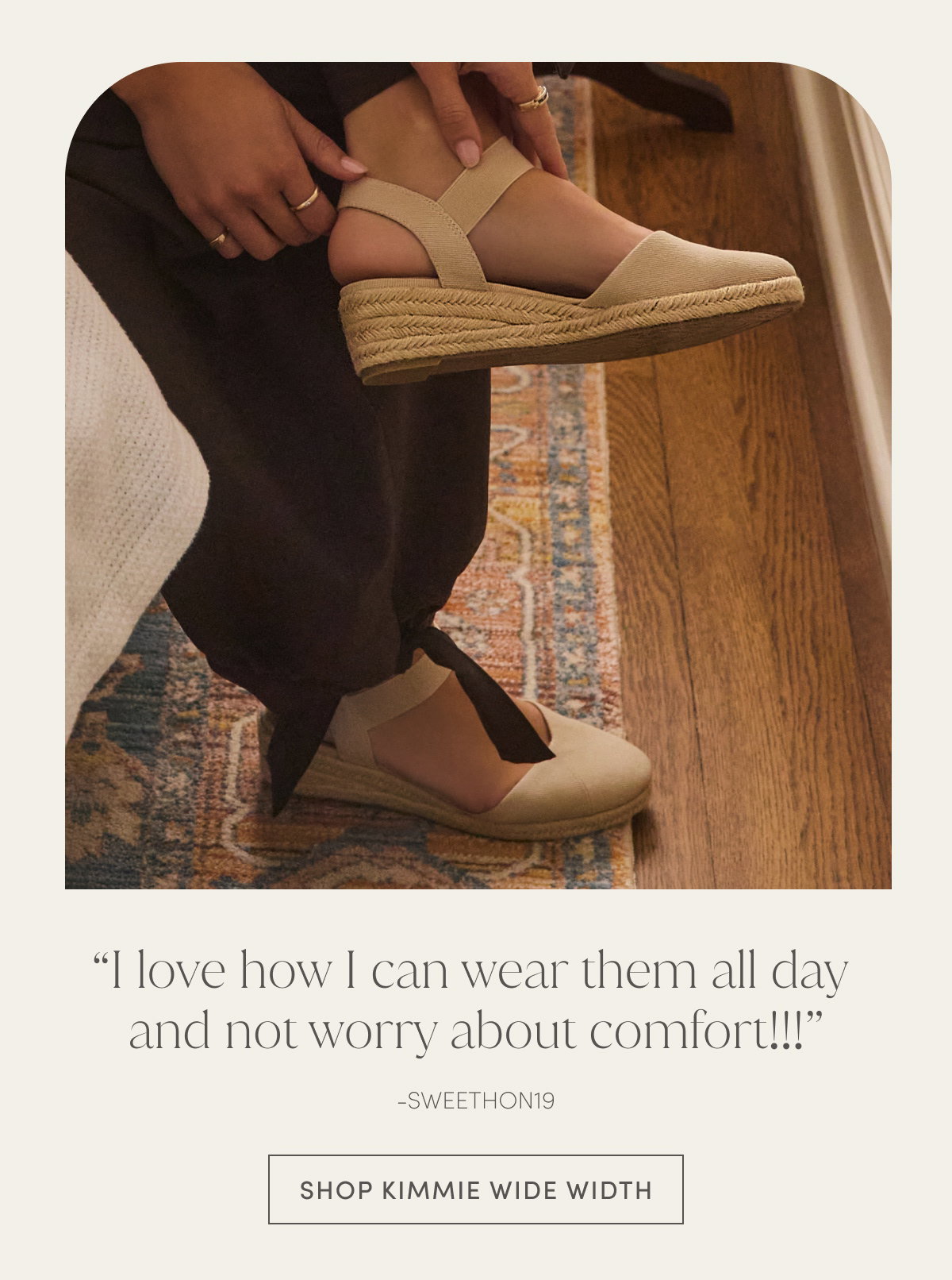 “I Love How I Can Wear Them All Day And Not Worry About Comfort!!” - Sweethon19 | Shop Kimmie Wide Width