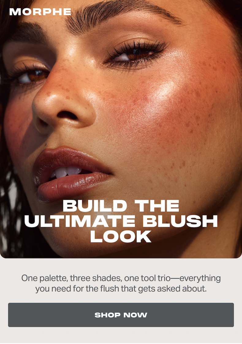 One palette, three shades, one tool trio—everything you need for the flush that gets asked about.