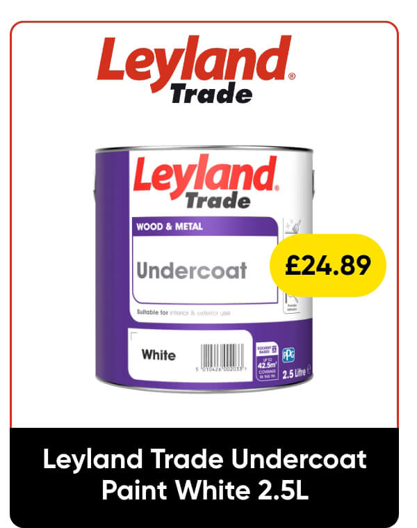 Leyland Trade Undercoat Paint White 2.5L
