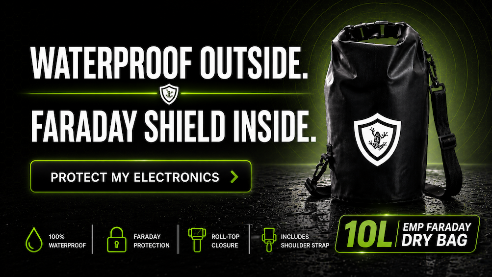 10L Faraday EMP Dry Bag by Frog & Co