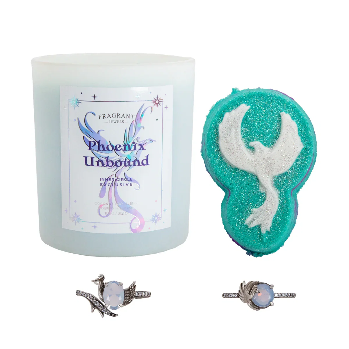 Phoenix Unbound - Candle and Bath Bomb Set