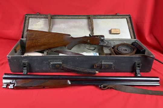 WWII Sauer M30 Luftwaffe Drilling Survival Combo Gun with Original Case