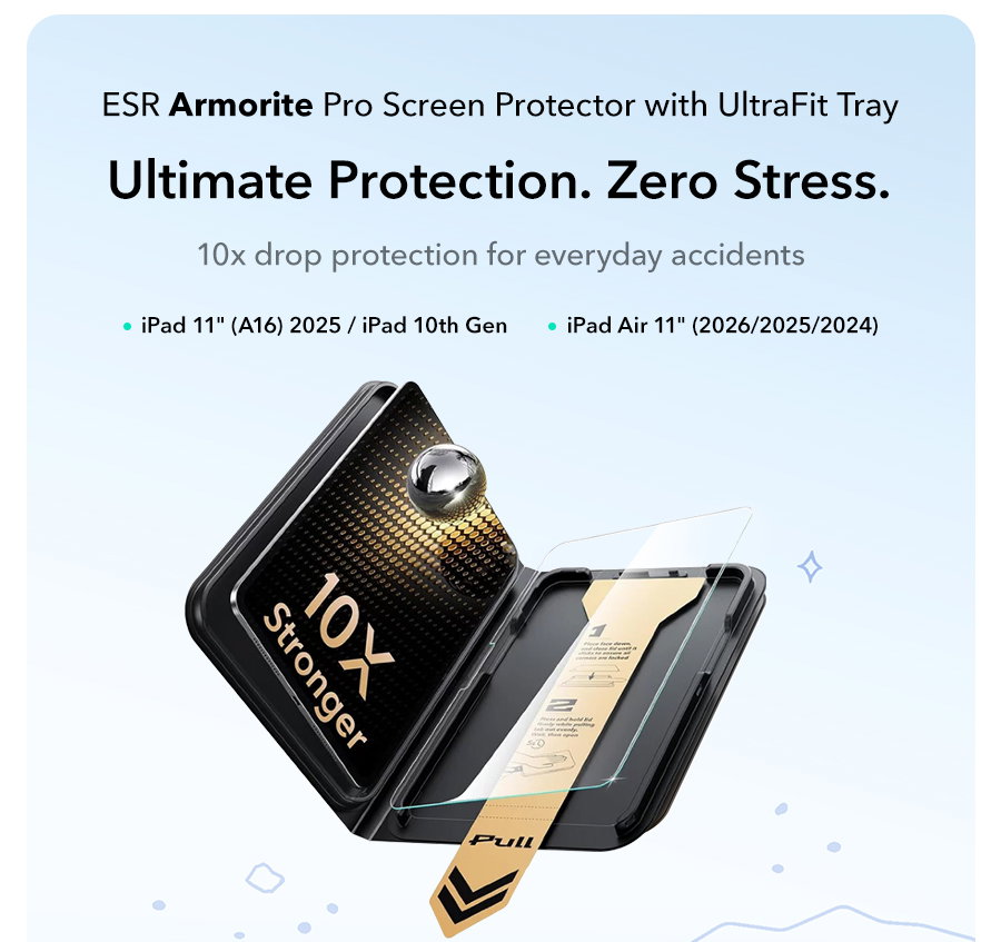 ESR Armorite Pro Screen Protector with UltraFit Tray