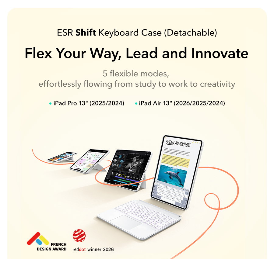 ESR Shift Keyboard Case (Detachable)