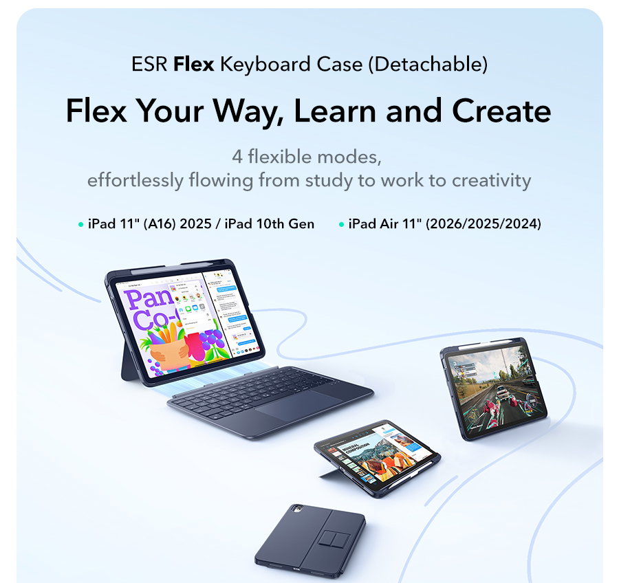 ESR Flex Keyboard Case (Detachable) 