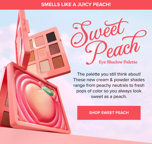 Sweet Peach Eyeshadow Palette is Back!