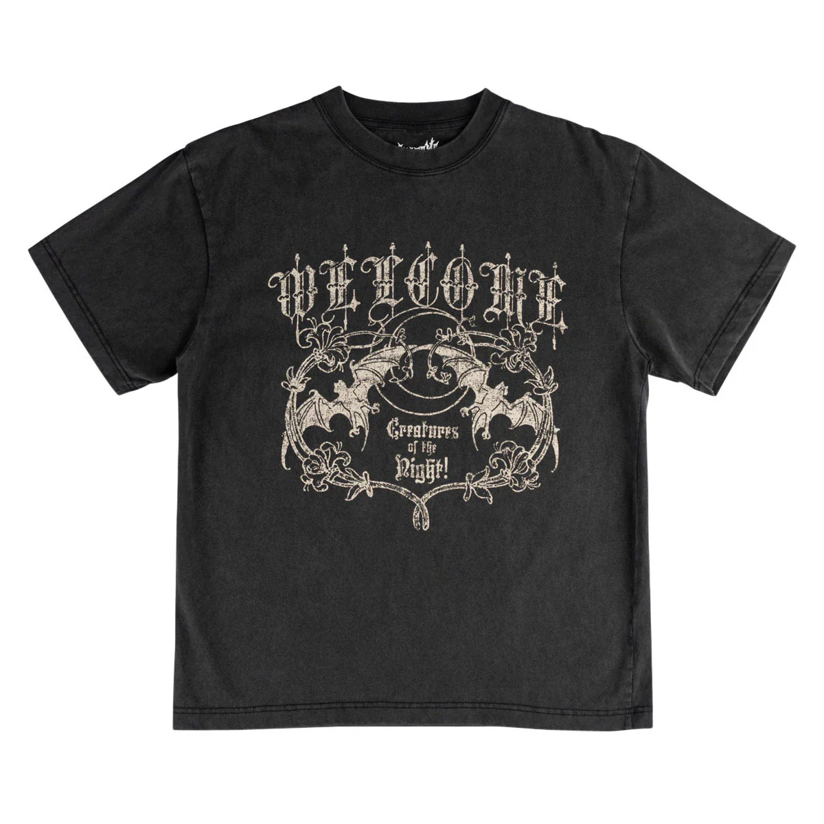 Image of Welcome Night Creature T-Shirt - Vintage Black