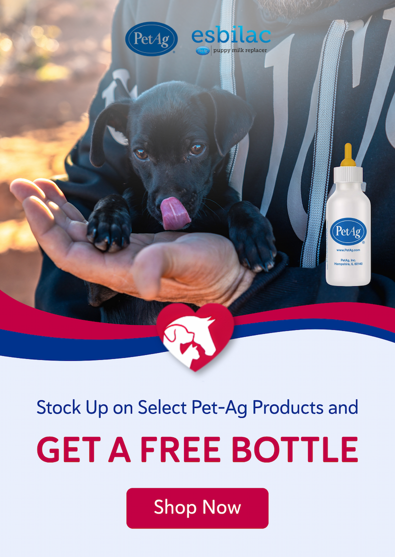 Stock up on select Pet-Ag products and get a FREE bottle